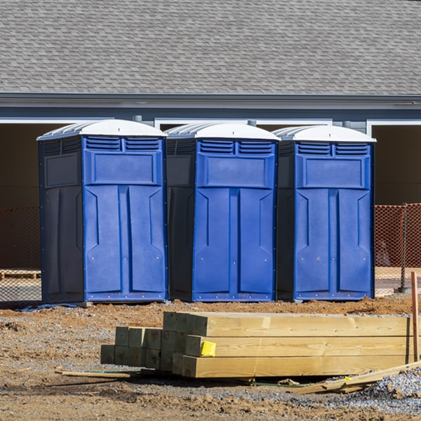 how often are the porta potties cleaned and serviced during a rental period in Pond Creek Oklahoma